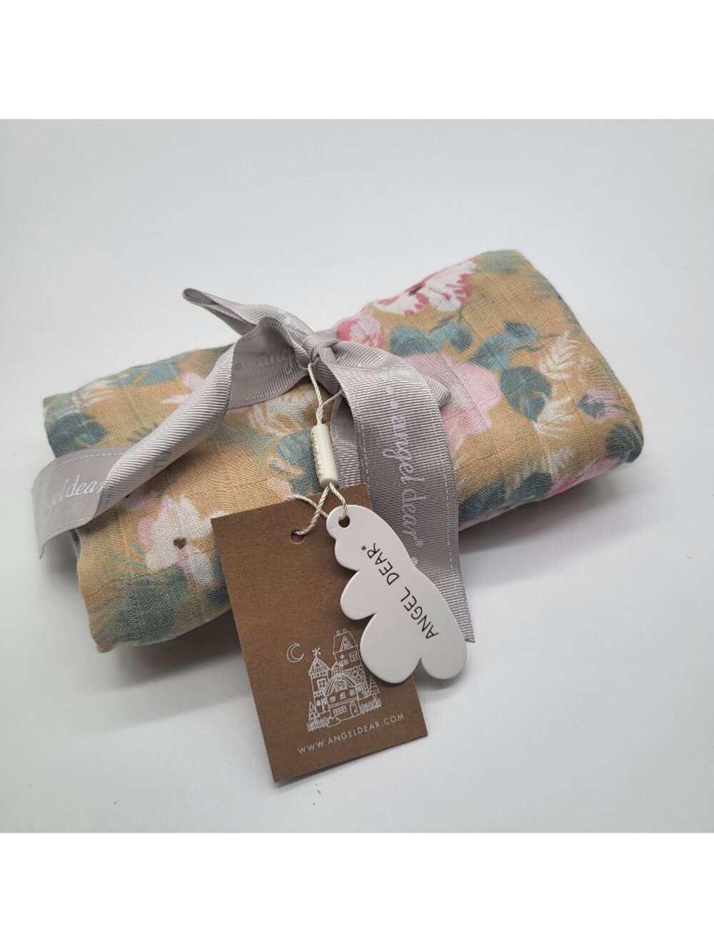 ANGEL DEAR Baby Swaddle Blanket Flamingos Tropical Floral Bamboo Cotton Muslin